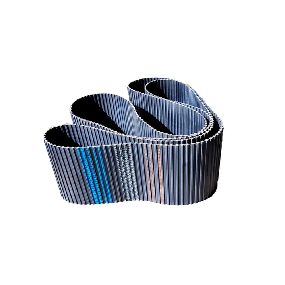 Foto de la construcción de una correa sincrónica SKF, serie Double-sided metric timing belts