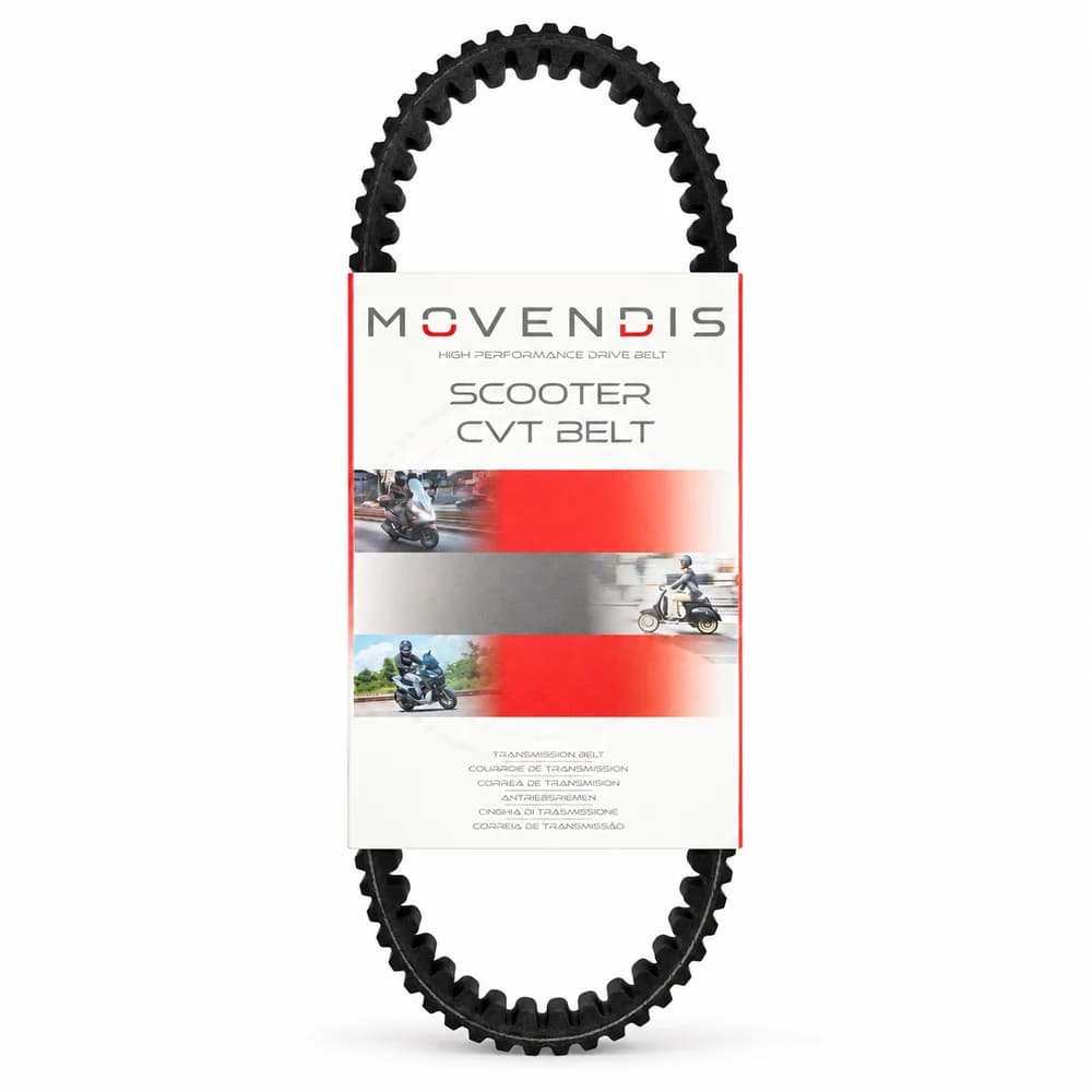 Correa variadora Movendis HP+ de dorso dentado, con su caja