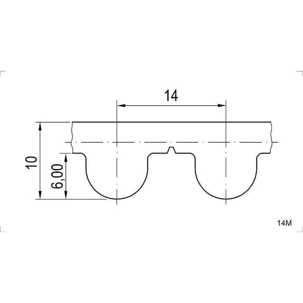 Esquema oficial de la correa Optibelt Alpha Flex
