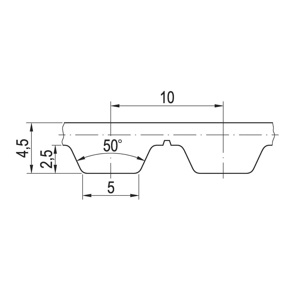 Esquema oficial de la correa Optibelt Alpha Flex