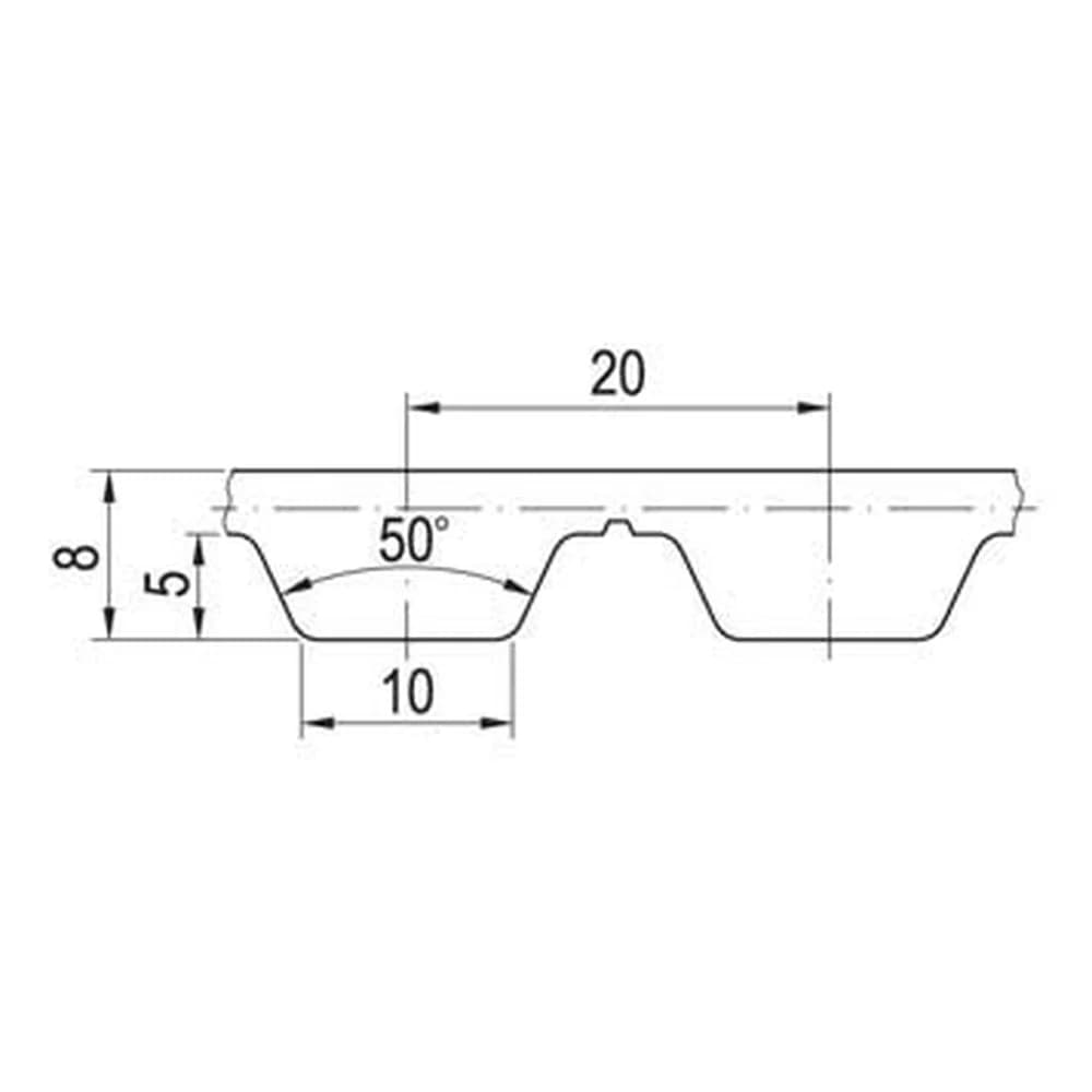 Esquema oficial de la correa Optibelt Alpha Flex