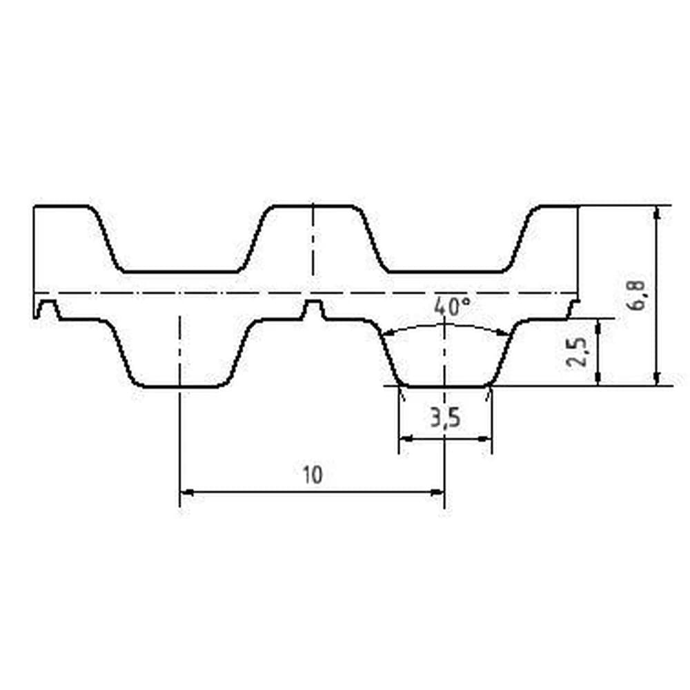 Esquema oficial de la correa Optibelt Alpha Flex