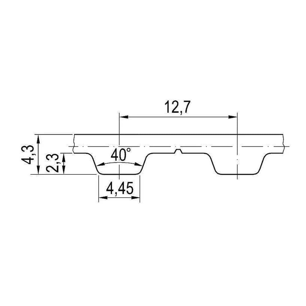 Esquema oficial de la correa Optibelt Alpha Flex