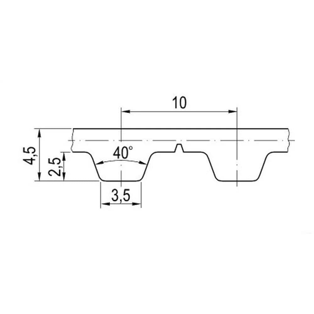 Esquema oficial de la correa Optibelt Alpha Flex