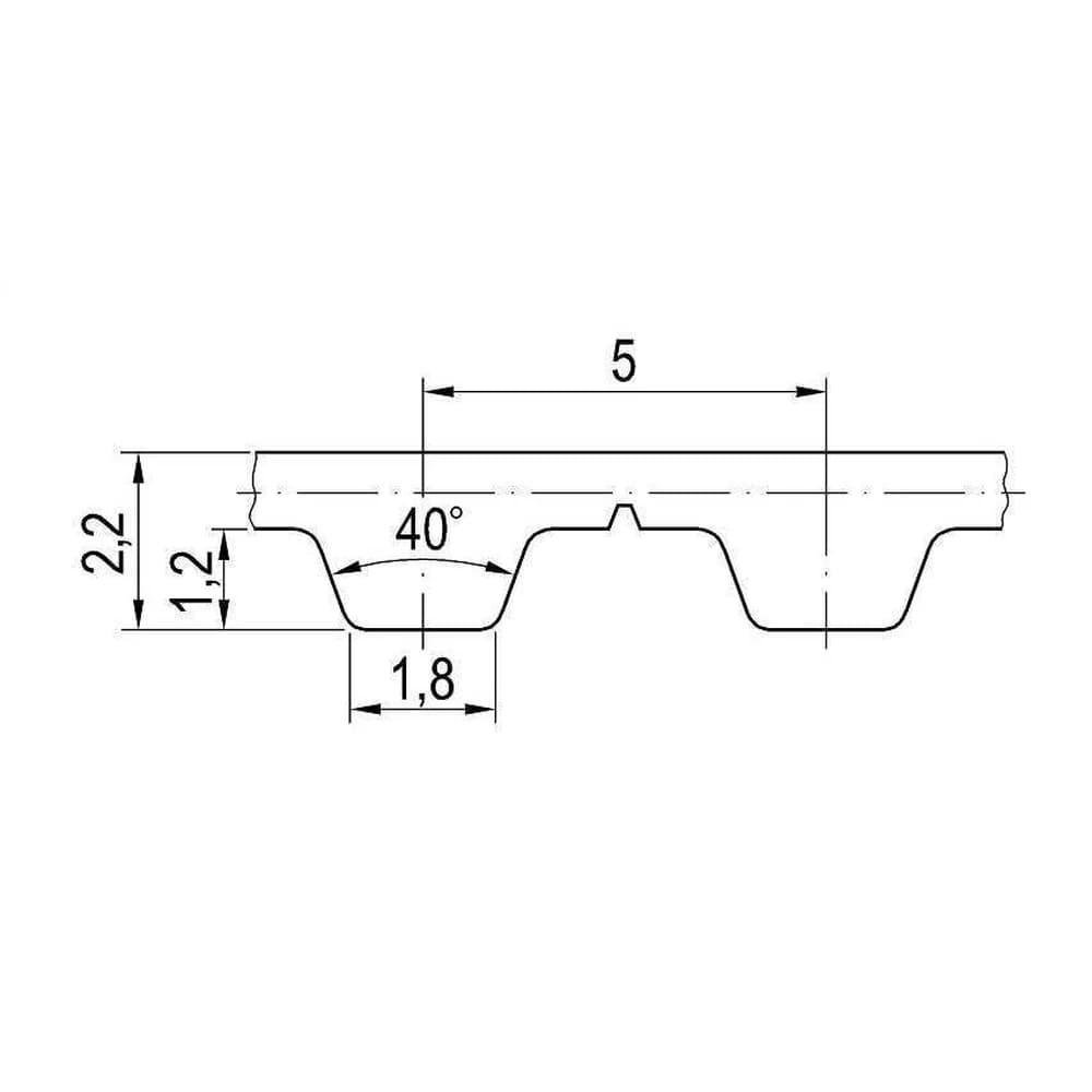 Esquema oficial de la correa Optibelt Alpha Flex