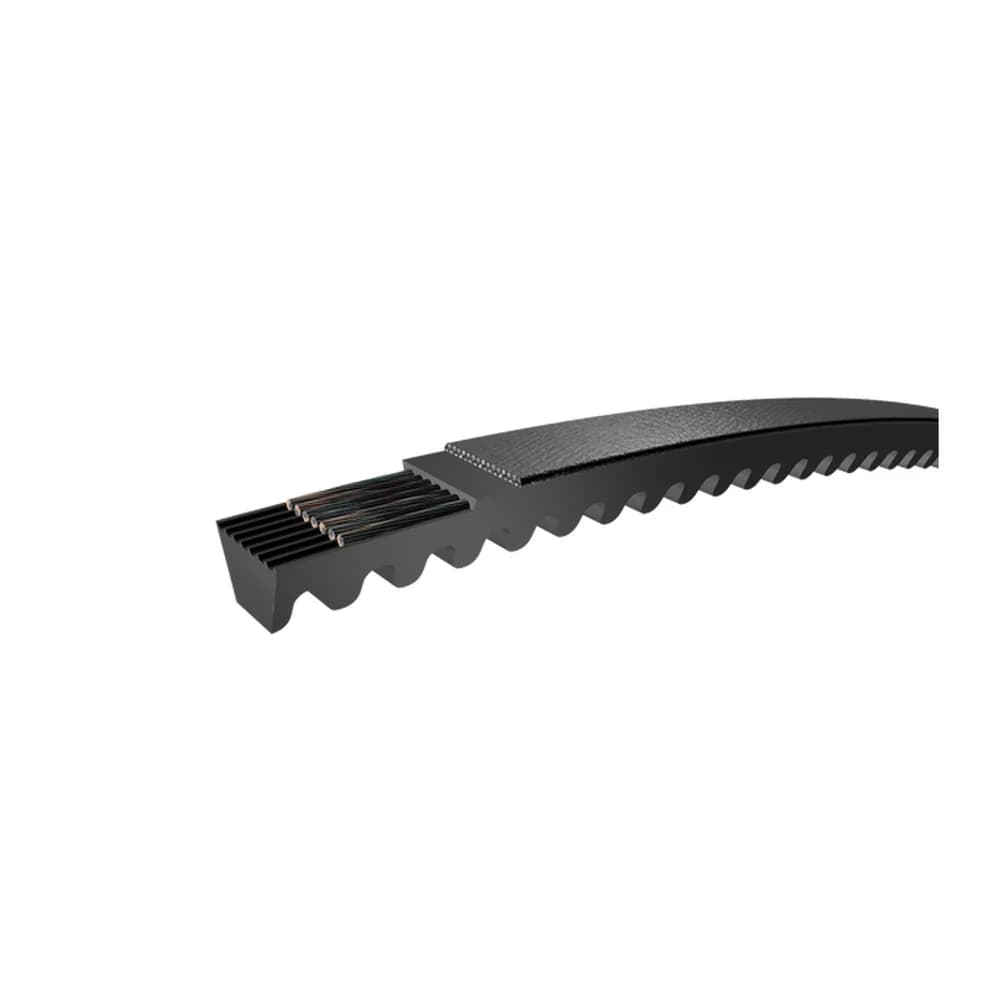 Render del corte de la construcción de una correa en V estrecha SKF, serie EPDM cogged raw edge narrow wedge belts