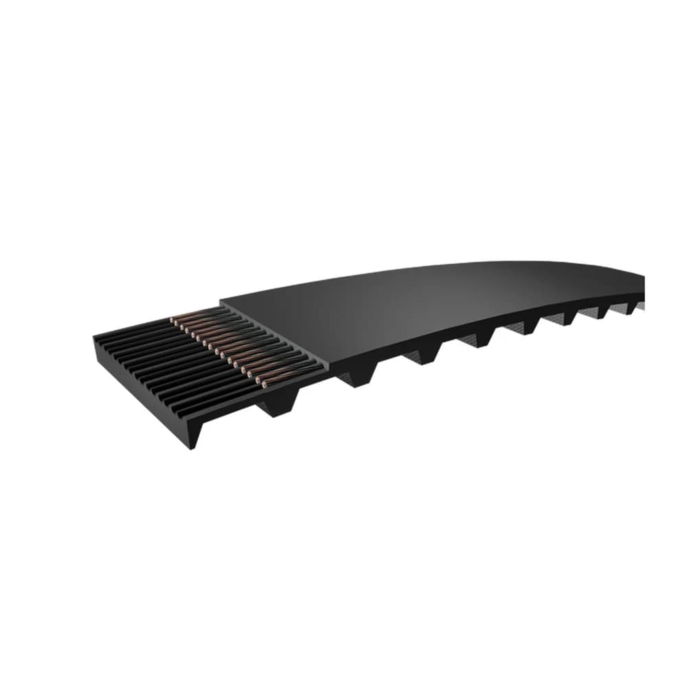 Render del corte de la construcción de una correa sincrónica SKF, serie Classical timing belts